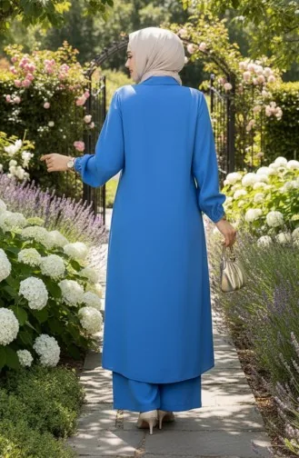 Ensemble Tunique Longue En Modal 0330-05 Indigo 0330-05