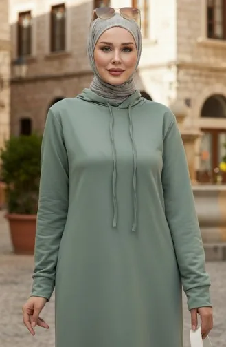 Tweedraads Sportjurk Met Capuchon 0190-20 Groen 0190-20