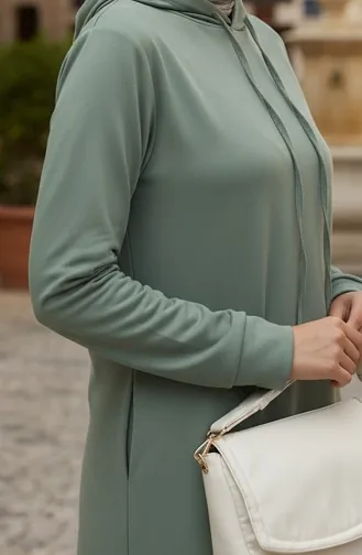 Tweedraads Sportjurk Met Capuchon 0190-20 Groen 0190-20