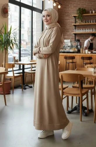 Two-Thread Hooded Sports Dress 0190-25 Soil 0190-25