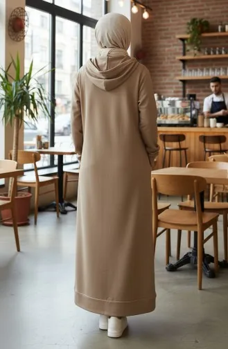 Two-Thread Hooded Sports Dress 0190-25 Soil 0190-25