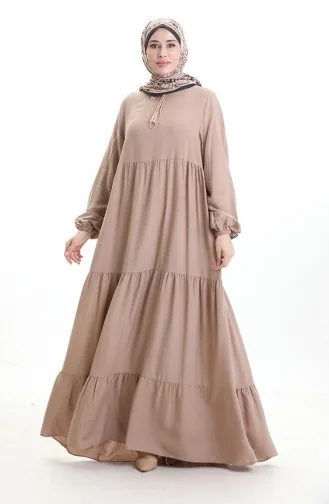 Lagenkleid Mit Stufenkragen 4107-17 Nerz 4107-17