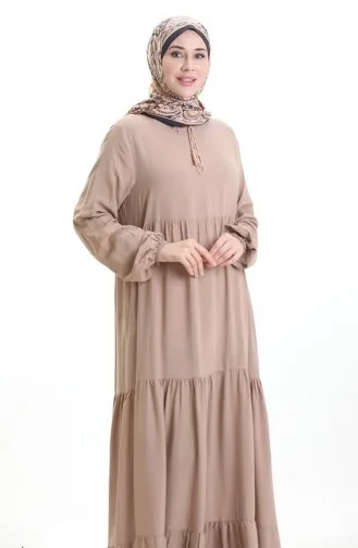 Lagenkleid Mit Stufenkragen 4107-17 Nerz 4107-17