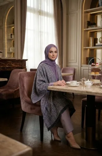 Schulterschal 1108-02 Flieder 1108-02