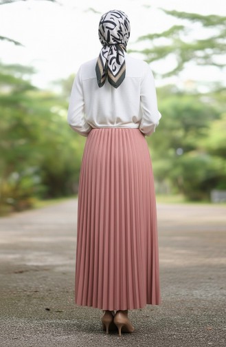 Faltenrock Mit Elastischem Bund 0213-05 Altrosa 0213-05