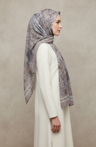 Écharpe En Vison Ambré à Motif Floral 70358-01 70358-01