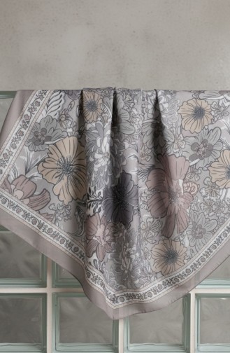 Écharpe En Vison Ambré à Motif Floral 70358-01 70358-01