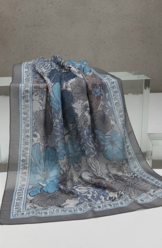 Écharpe En Ambre à Motif Floral 70358-03 Vison Foncé 70358-03