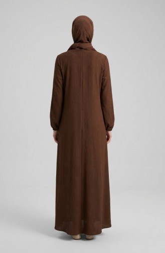 Asymmetrisch Gesneden Tuniek Met Ritssluiting 1047-05 Bruin 1047-05