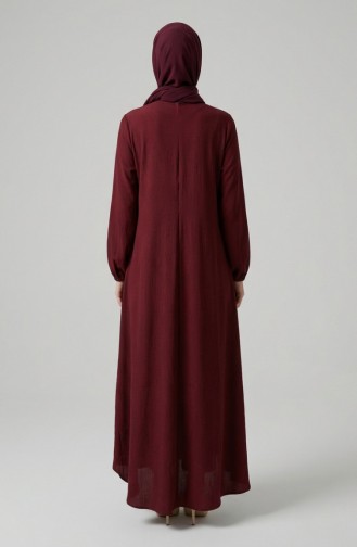 Asymmetrisch Gesneden Tuniek Met Ritssluiting 1047-06 Bordeauxrood 1047-06