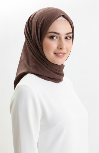 Bambu Eşarp 70248-24 Koyu Kahverengi