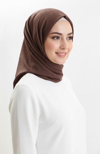 Bambu Eşarp 70248-24 Koyu Kahverengi