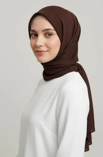 Jan Jan Chiffon Scarf 70311-33 Bitter Brown 70311-33