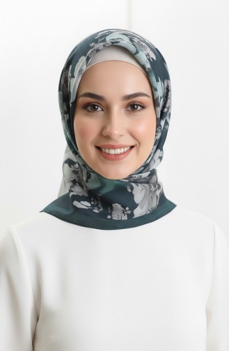 Patterned Amber Scarf 70325-03 Emerald Green 70325-03