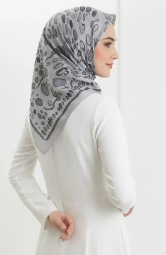 Amber Patterned Scarf 70326-06 Gray 70326-06