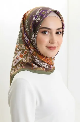 وشاح كاراكا بنقوش كوبرا 81090-02 أخضر كاكي 81090-02