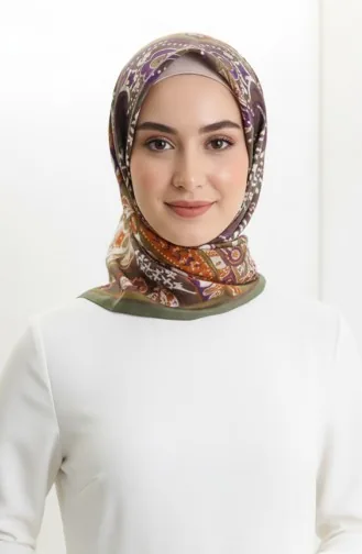 وشاح كاراكا بنقوش كوبرا 81090-02 أخضر كاكي 81090-02