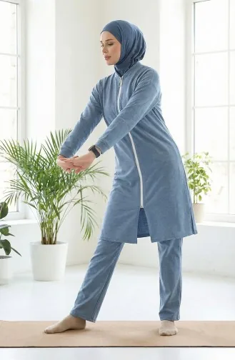 Trainingsanzug Mit Reißverschluss 3044-12 Blau 3044-12