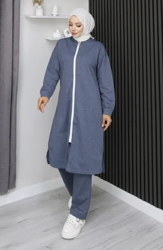 Zippered Tracksuit 3044-15 Indigo 3044-15