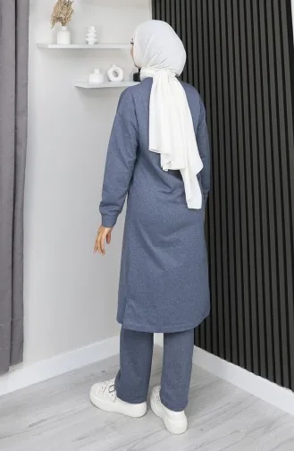 Zippered Tracksuit 3044-15 Indigo 3044-15