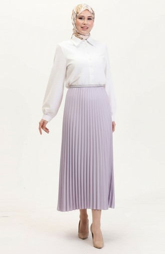 Jupe Plissée 0027-07 Lilas 0027-06