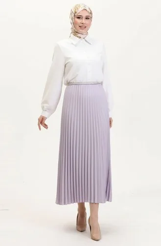 Geplooide Rok 0027-07 Lila 0027-06