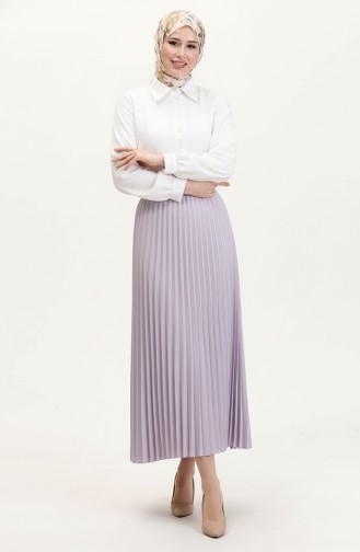 Jupe Plissée 0027-07 Lilas 0027-06