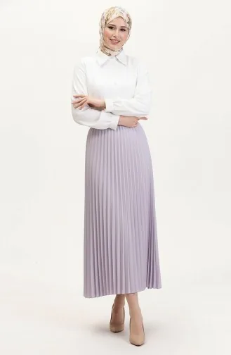 Geplooide Rok 0027-07 Lila 0027-06