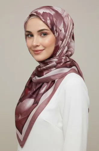 Floral Patterned Scarf 1015-05 Rose Pink 1015-05