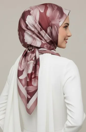 Floral Patterned Scarf 1015-05 Rose Pink 1015-05