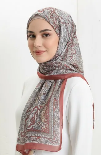 Châle Janjan à Motif Ethnique 70304-16 Terracotta 70304-16