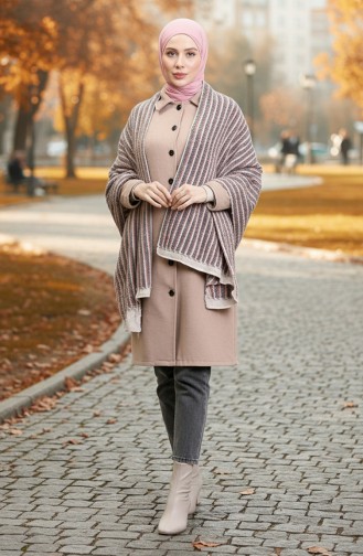 Schoudersjaal 1084-01 Dusty Rose Red 1084-01