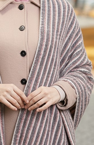 Schoudersjaal 1084-01 Dusty Rose Red 1084-01