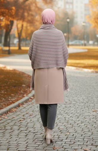 Schoudersjaal 1084-01 Dusty Rose Red 1084-01