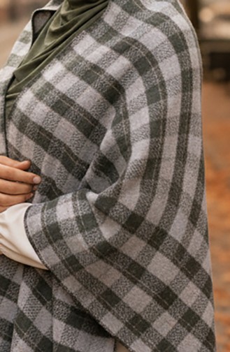 Schulterschal 1107-02 Grau Khaki 1107-02