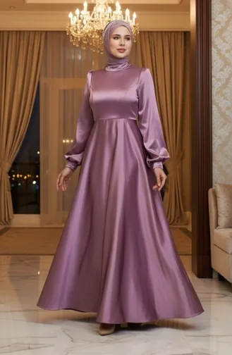 Holle Satijnen Avondjurk 52895-04 Dusty Rose 52895-04