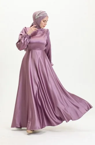 Holle Satijnen Avondjurk 52895-04 Dusty Rose 52895-04