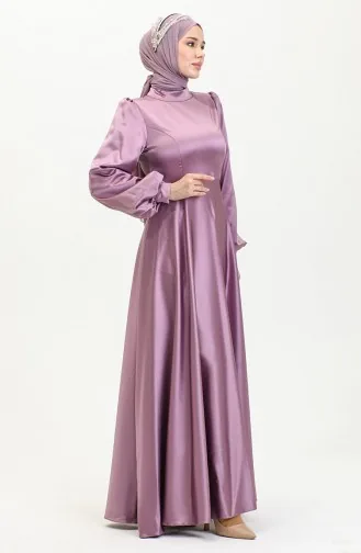 Holle Satijnen Avondjurk 52895-04 Dusty Rose 52895-04