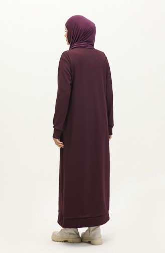 Rollkragen-Sportkleid 0282-02 Lila 0282-02