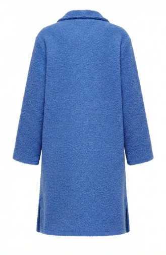 Full-Length Buttoned Winter Coat 2220-04 Indigo 2220-04