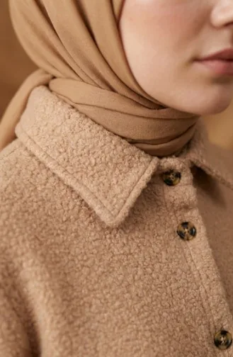 Winterjas Met Knoopsluiting 2220-05 Beige 2220-05