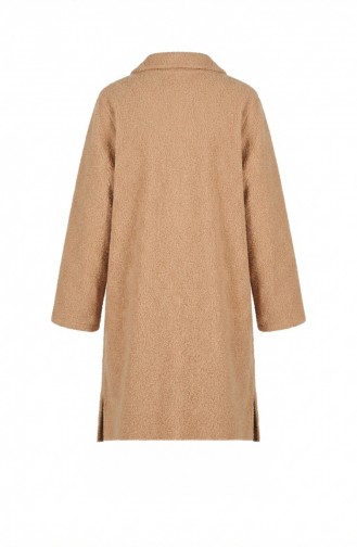 Wintermantel Mit Knopfleiste 2220-05 Beige 2220-05