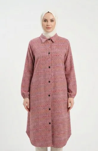 Tunique D`hiver De Bûcheron Boutonnée Longue 2506-03 Rose 2506-03