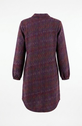 Tunique D`hiver De Bûcheron Boutonnée Longue 2506-04 Violette 2506-04