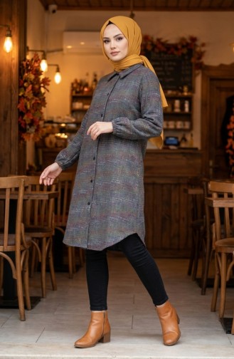 Tunique D`hiver De Bûcheron Boutonnée Longue 2506-06 Anthracite 2506-06