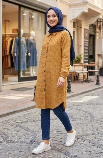 Tunique D`hiver De Bûcheron Boutonnée Longue 2506-07 Moutarde 2506-07