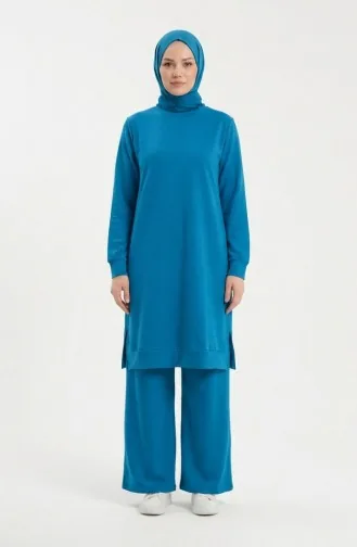 Trainingspak Met Splitdetails 3083-05 Turquoise 3083-05