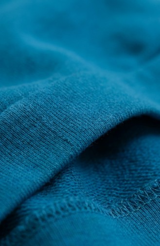 Tracksuit Set With Slit Detail 3083-05 Turquoise 3083-05