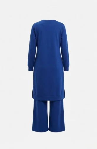 Yırtmaç Detaylı Eşofman Takım 3083-06 Saks