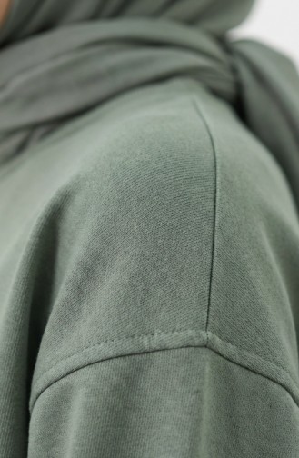 Tracksuit Set With Slit Detail 3083-09 Light Green 3083-09